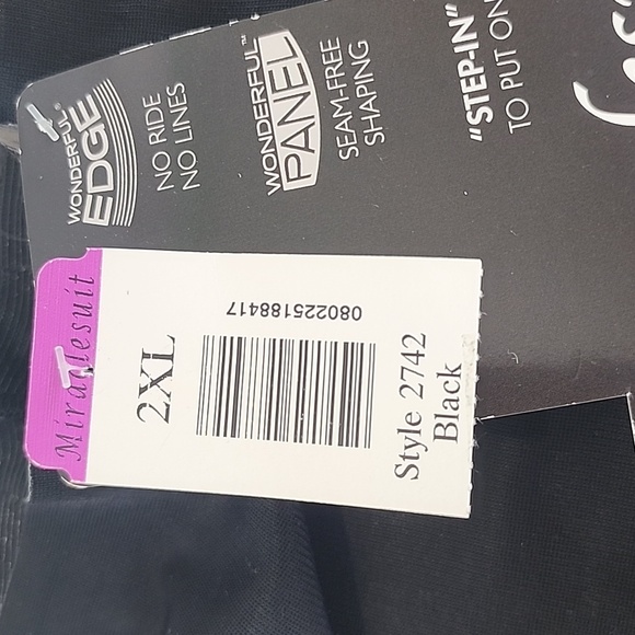 Miraclesuit black extra firm control Real Smooth waist cincher Size 2XL NEW - Picture 3 of 5